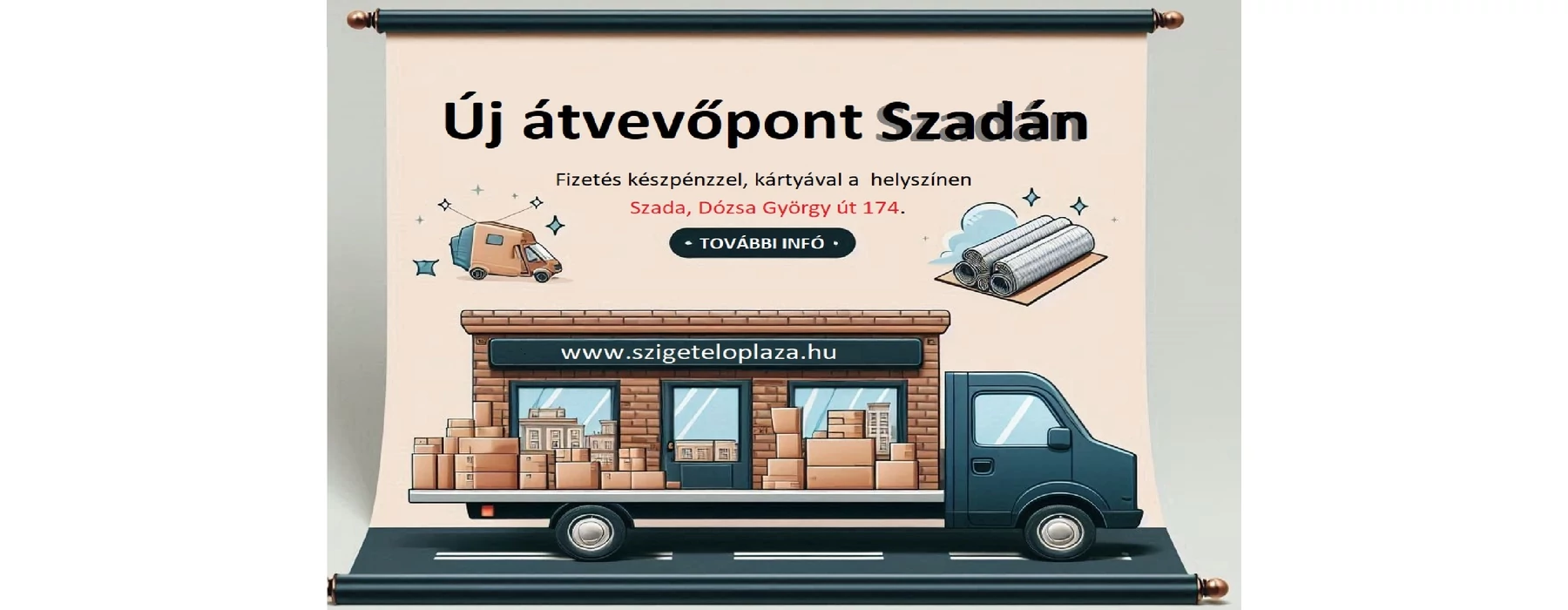 Új átvevőpont Szadán