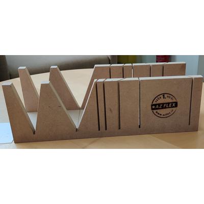 Gérvágó láda - kicsi - gérláda szigetelőcsőhéj vágásához 400x100 mm